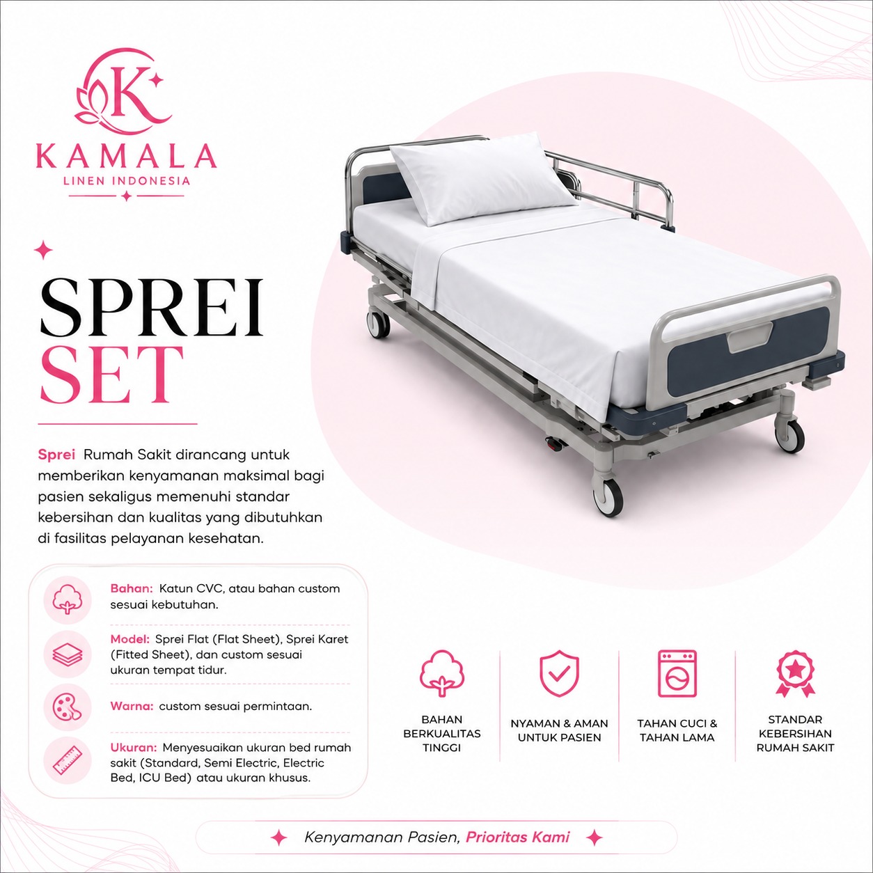 sprei rumah sakit sprei rumah sakit
